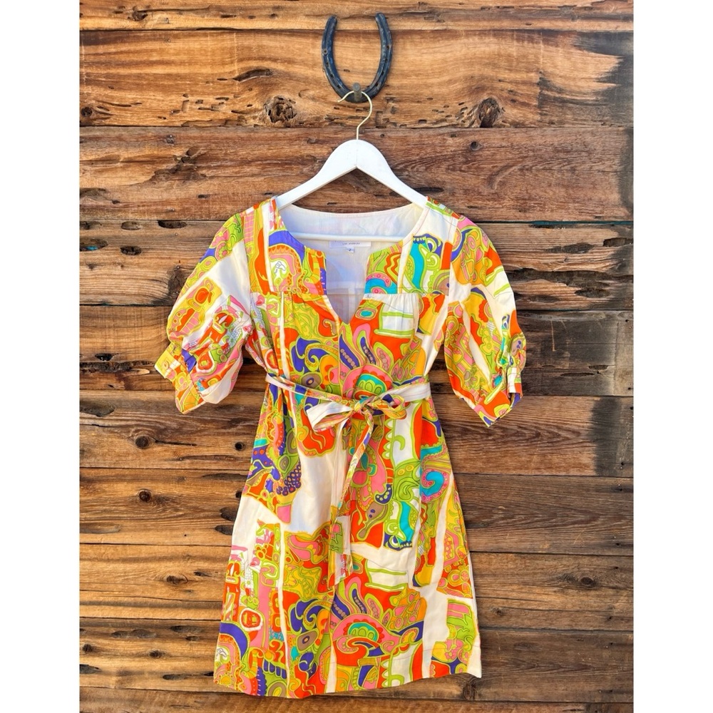 TRINA TURK | Multicolor Paisley Silk/Cotton Blend Mini Dress 2